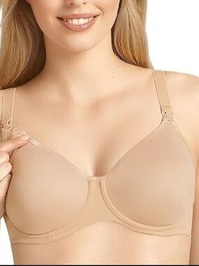 Anita Nude Beige Nursing Underwire Bra with Clip